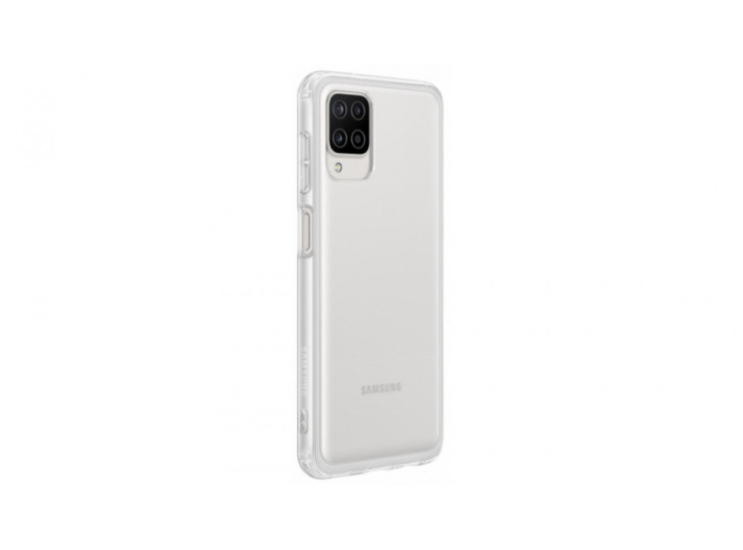 Чехол (клип-кейс) Samsung для Samsung Galaxy A12 Soft Clear Cover прозрачный (EF-QA125TTEGRU) в Москвe