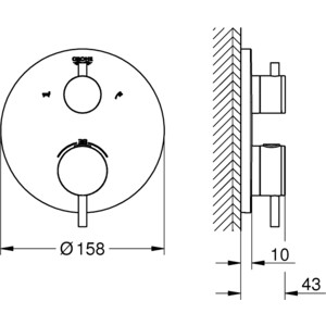 Смеситель для ванны Grohe Atrio хром (24138003)