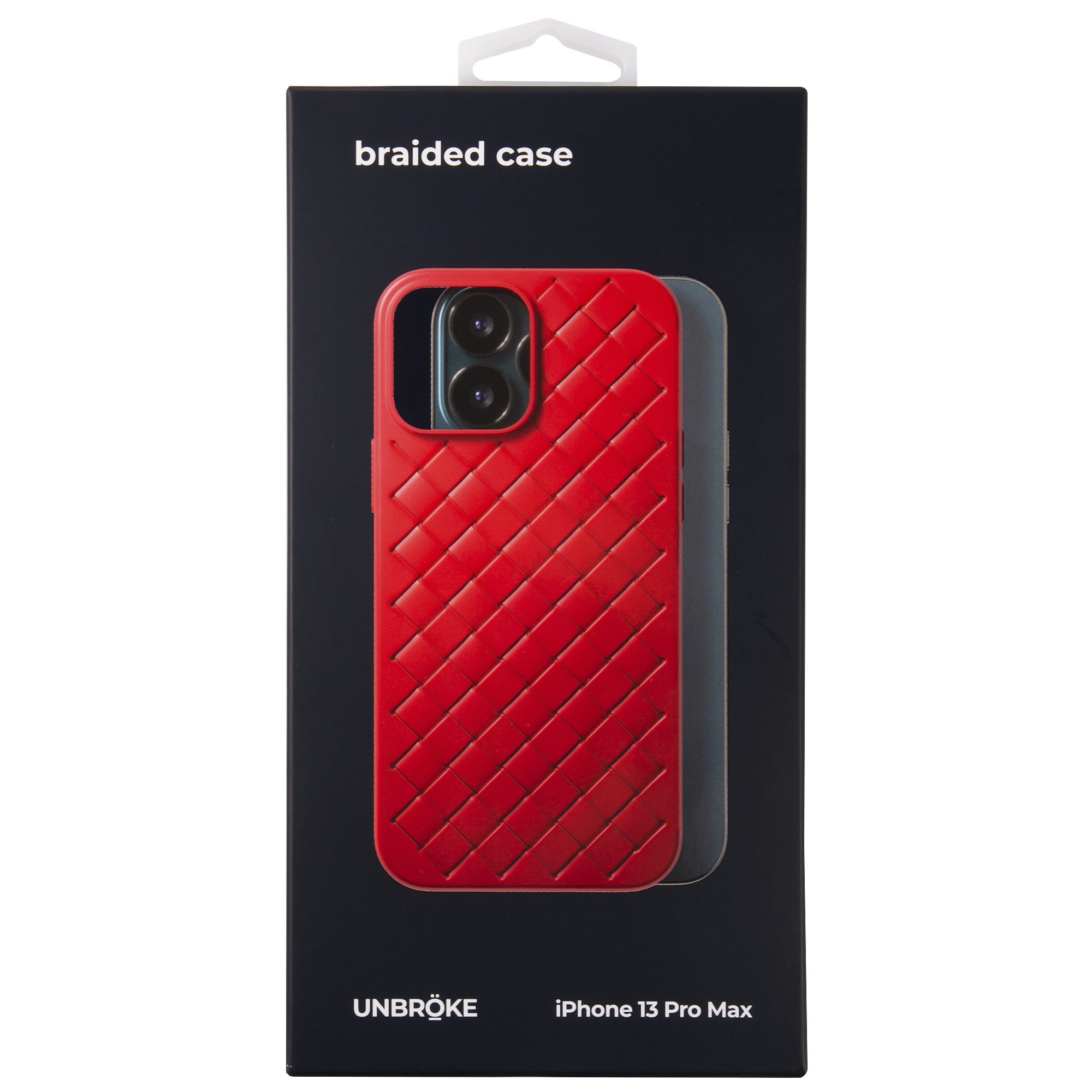 Чехол накладка UNBROKE braided case для iPhone 13 Pro Max, красная в Москвe