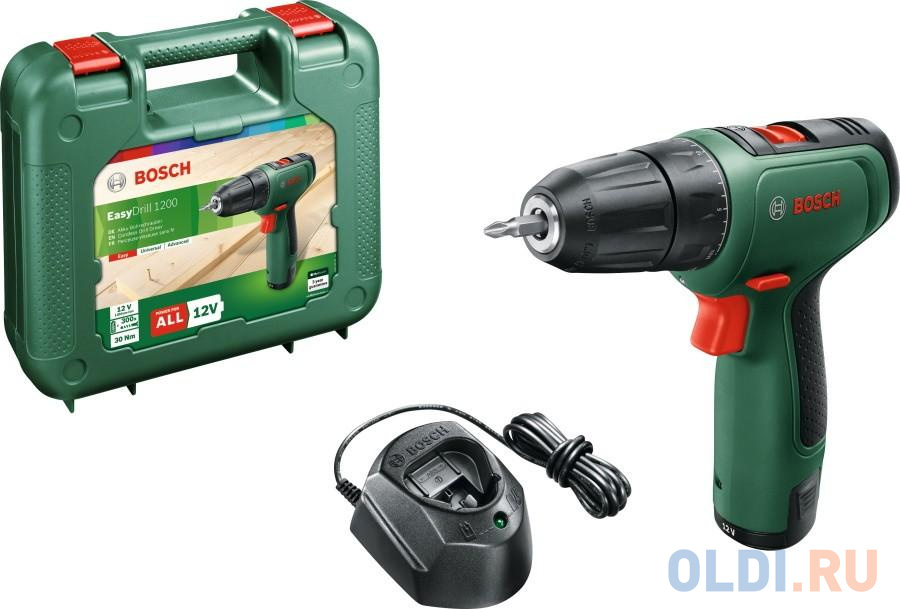 Дрель-шуруповёрт Bosch EasyDrill 1200 2 акб в Москвe