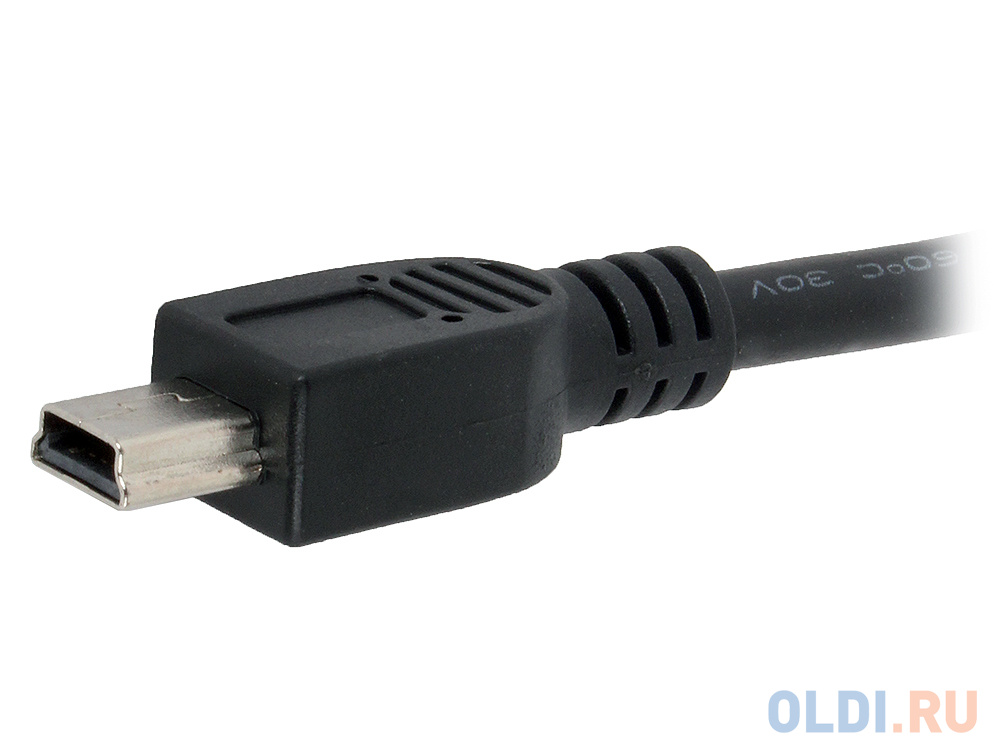 Кабель USB 2.0 miniUSB Gembird CCP-USB2-AM5P-1 круглый черный