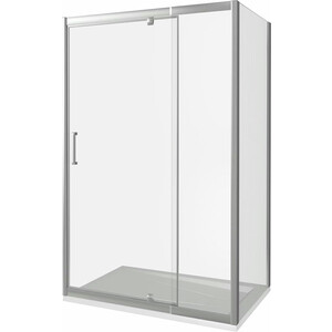 Душевой уголок Good Door Orion WTW-PD+SP 115-105x80 прозрачный, хром