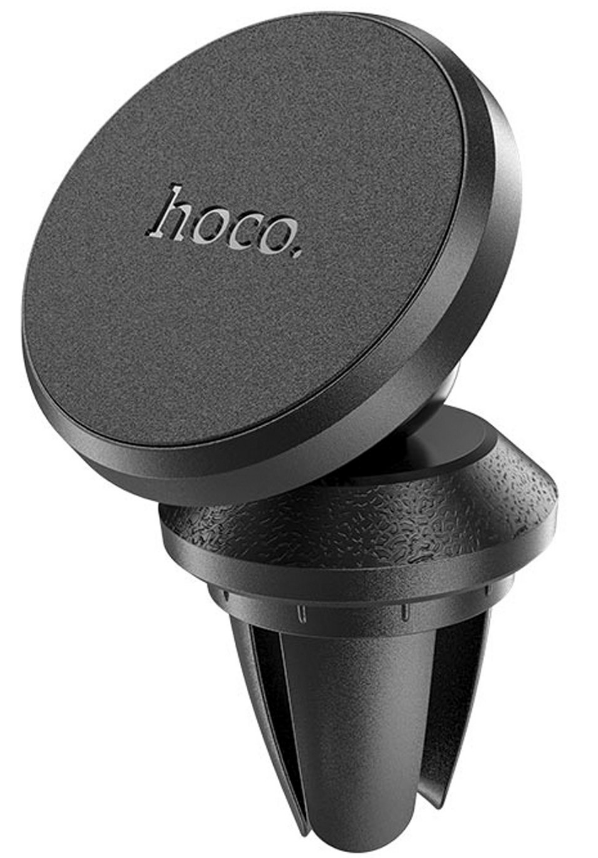 Держатель автомобильный Hoco CA81 Ligue Air, магнитный для смартфонов 4-6.5 " (0-120 мм) зажим в воздуховод, черный