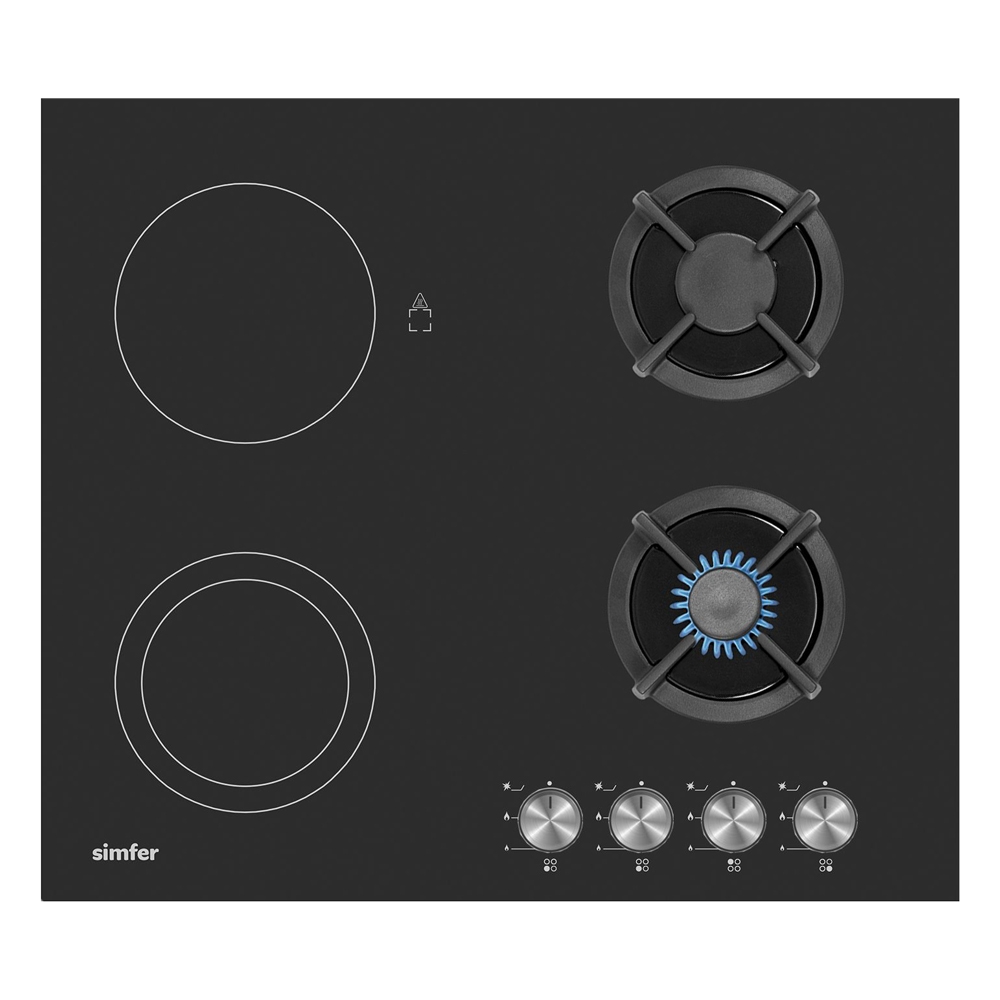 Комбинированная варочная панель Simfer H60N26S516, чугунные решетки, автоподжиг в Москвe