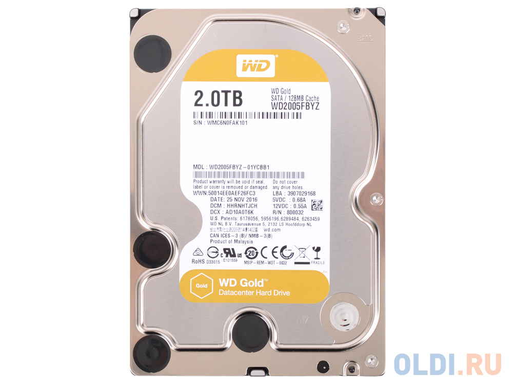 Жесткий диск Western Digital Gold WD2005FBYZ 2 Tb