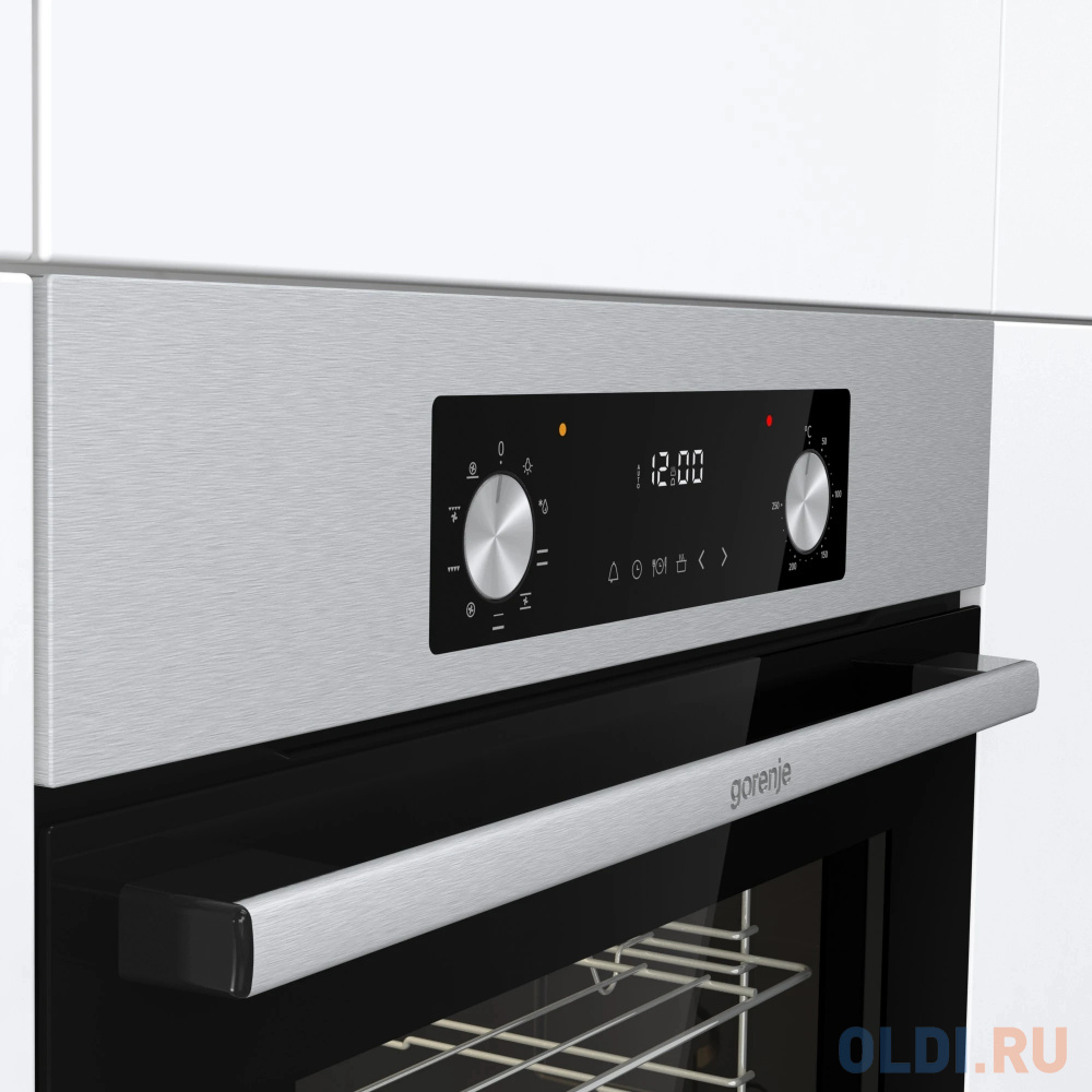 Духовой шкаф Электрический Gorenje BO6737E02NX черный в Москвe