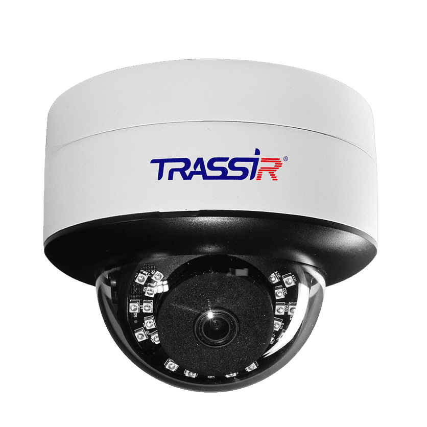 IP-камера Trassir Pro TR-D3221WDIR3 3.6 мм, уличная, купольная, 2Мпикс, CMOS, до 1920x1080, до 25 кадров/с, ИК подсветка 30м, POE, -40 °C/+60 °C, белый (TR-D3221WDIR3 3.6)