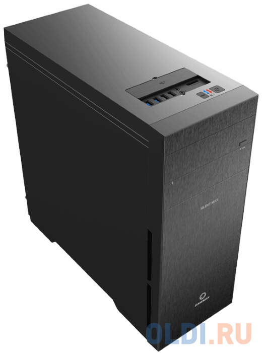 Компьютерный корпус, без блока питания ATX/ Gamemax Silent Max ATX case, black, w/o PSU, w/2xUSB3.0+2xUSB2.0, w/2x12cm top fans (GMX-WFBK), w/2x12cm f