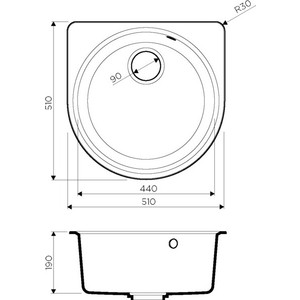 Кухонная мойка Omoikiri Akegata 51 BE ваниль (4993752)