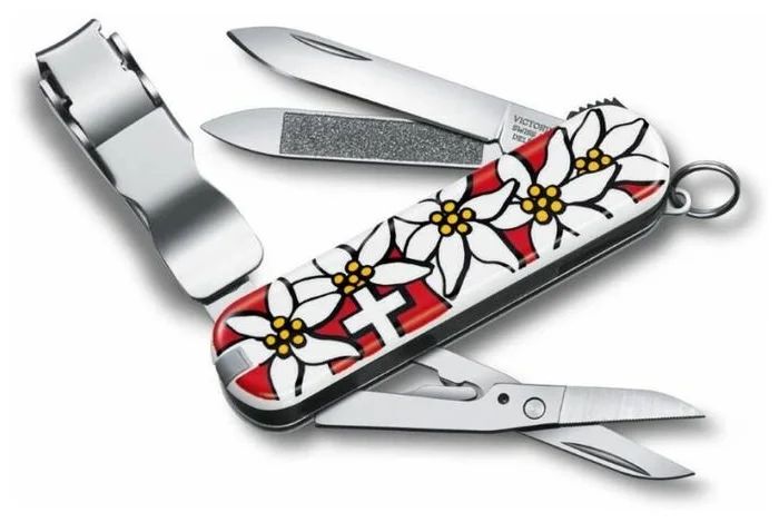 Нож Victorinox Classic Nail Clip 580, 65 мм, 8 функций, "Edelweiss" 0.6463.840 в Москвe