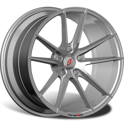 Диски R18 5x114,3 8J ET45 D67,1 Inforged IFG25 Silver лого IFG (S+RED, 64 мм)