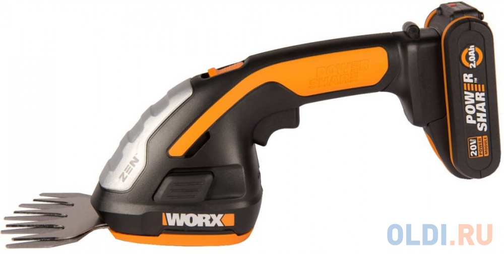 Ножницы для стрижки травы и кустарников WORX WG801E.5 в комплекте с тяпкой, с АКБ и ЗУ в Москвe