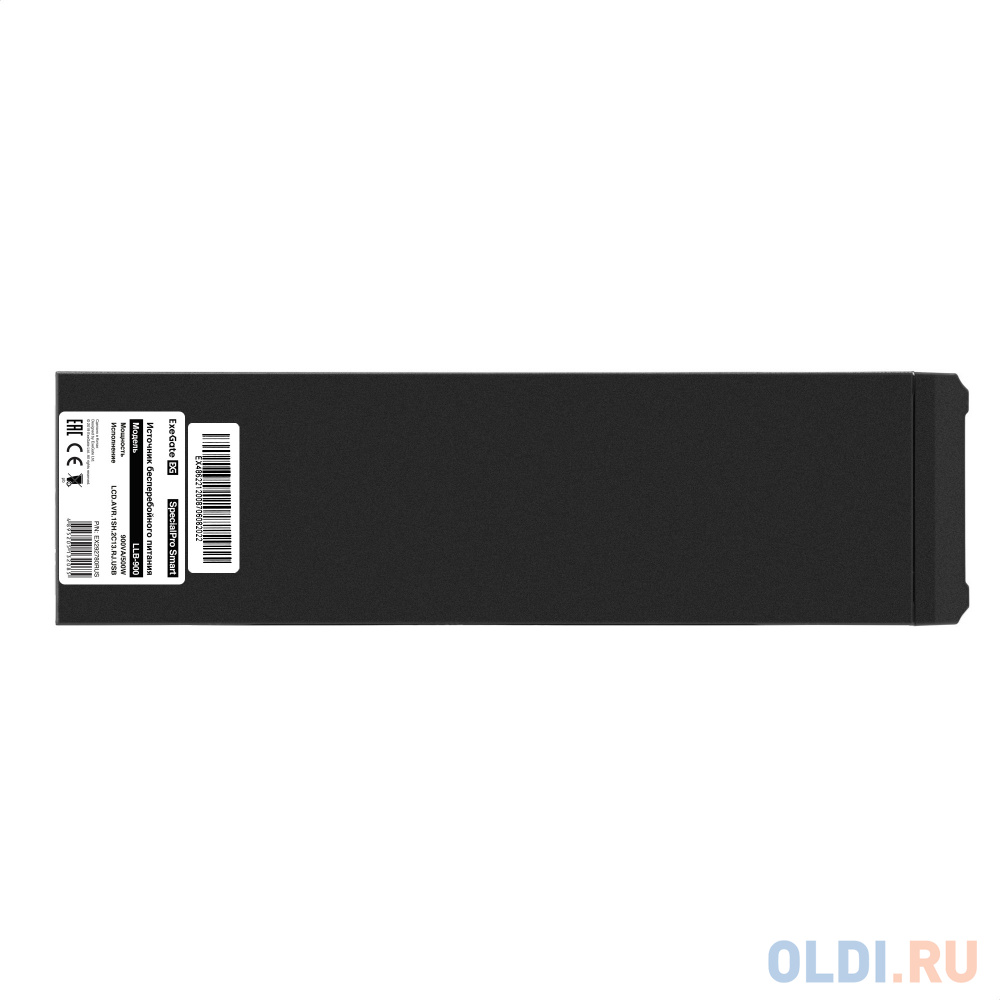 ИБП ExeGate SpecialPro Smart LLB-900.LCD.AVR.1SH.2C13.RJ.USB <900VA/500W, LCD, AVR, 1*Schuko+2*C13, RJ45/11,USB, металлический корпус, Black>