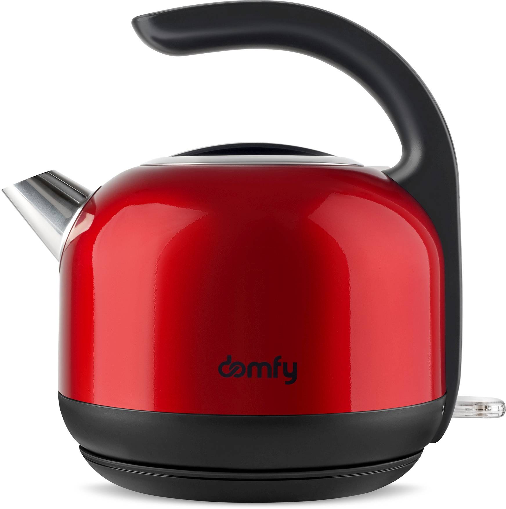 Чайник электрический Domfy DSC-EK506 красный/черный, нержавеющая сталь