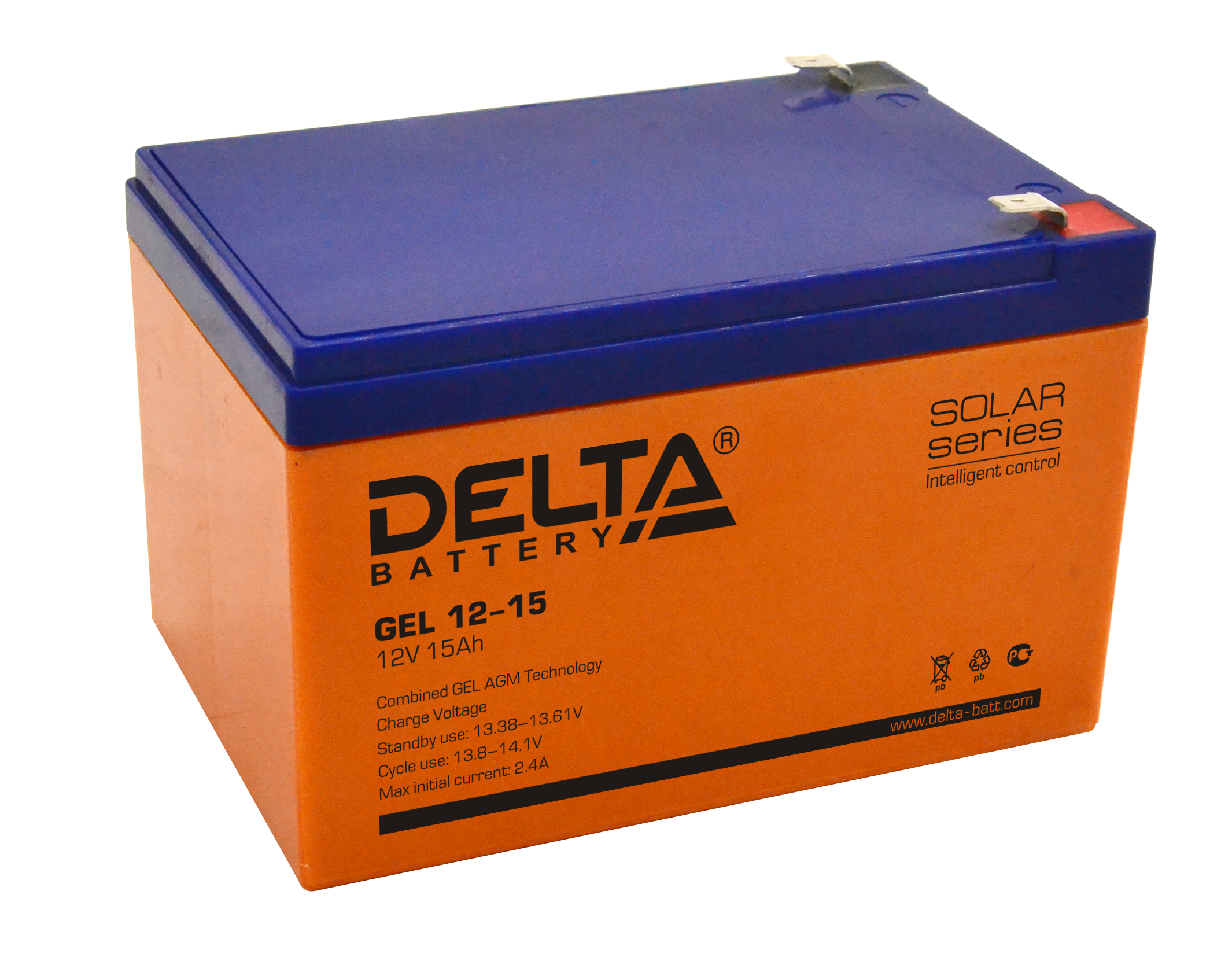 Аккумуляторная батарея для ИБП Delta GEL 12-15, 12V, 15Ah