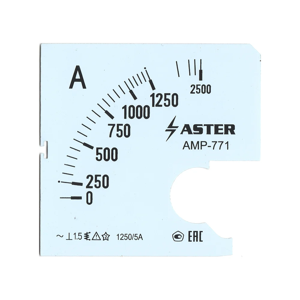 Шкала к амперметру AMP-771 ASTER