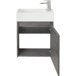 Тумба с раковиной BelBagno Kraft Mini 50х25 правая, Cemento Grigio (KRAFT MINI-500/260-1A-SO-CG-R, 7045-KL)