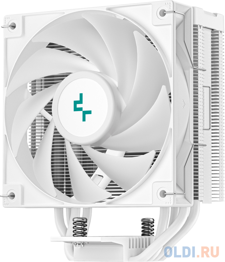 DEEPCOOL AG400 DIGITAL WH LGA1700/1200/115X/AM5/AM4 (9шт/кор, TDP 220W, PWM, Fan 120mm, 4 тепл. трубки, черный) RET в Москвe