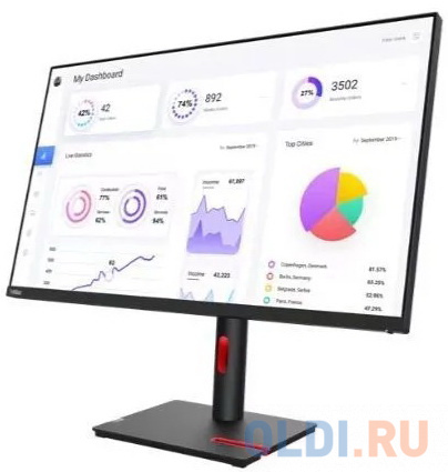 ЖК монитор LENOVO T32P-30/31.5" Cенсорный экран нет/IPS/3840 х 2160 16:9/350/1000:1/14 кг 63D2GAT1EU