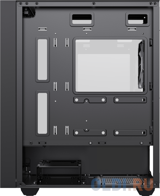 Компьютерный корпус mATX, без блока питания/ Gamemax STORM BK mATX case, black, w/o psu, w/1xUSB3.0+2xUSB2.0, Combo Audio, w/1x12cm FRGB rear fan (FN-