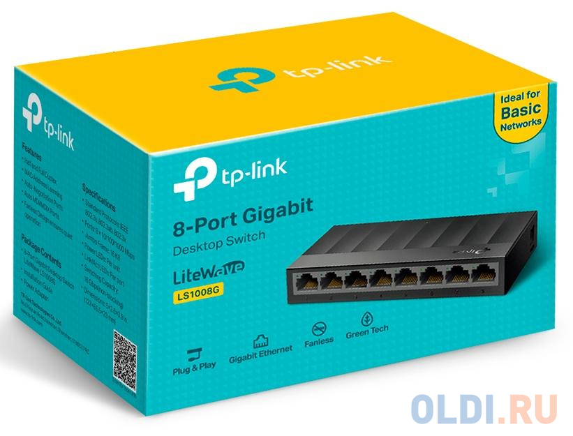 Коммутатор TP-Link LS1008G 8G неуправляемый