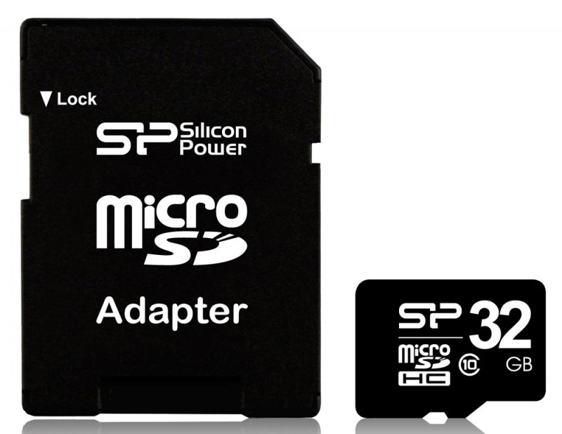 Карта памяти Silicon Power microSDHC 32Gb Class10 SP032GBSTH010V10SP
