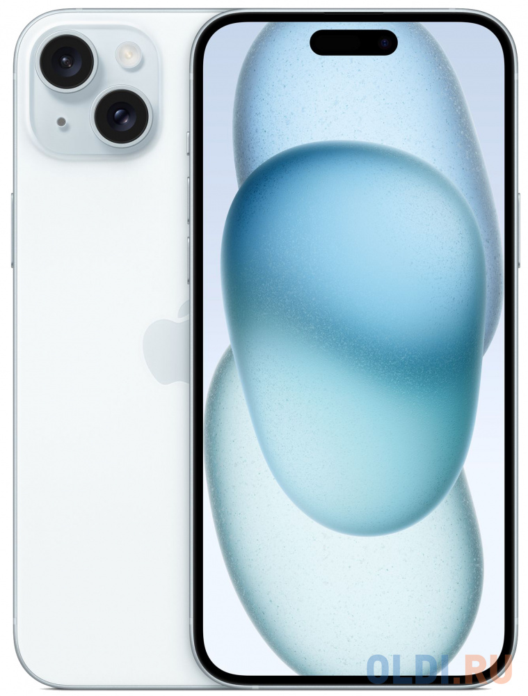 Смартфон Apple A3094 iPhone 15 Plus 256Gb голубой моноблок 3G 4G 6.7&quot; iOS 17 802.11 a/b/g/n/ac/ax NFC GPS