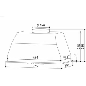 Встраиваемая вытяжка EXITEQ EX-1266