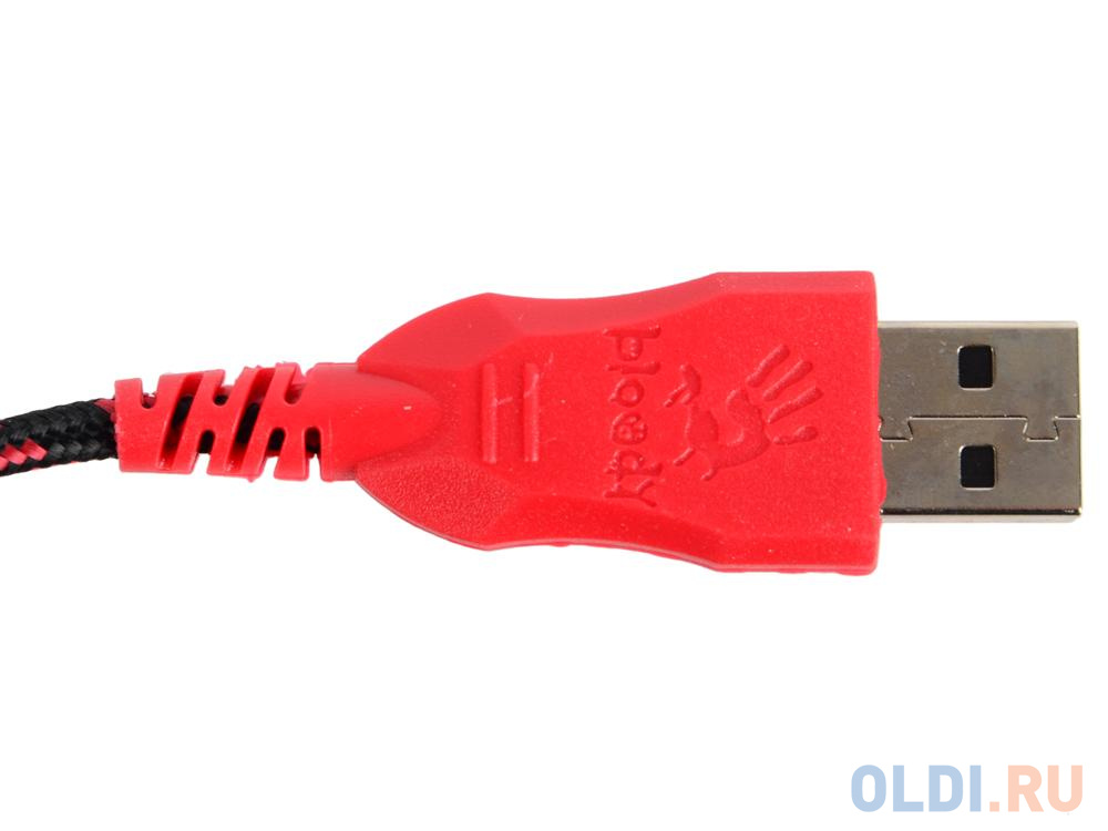 Мышь A4Tech Bloody Q81 черный оптическая (3200dpi) USB игровая (8but)