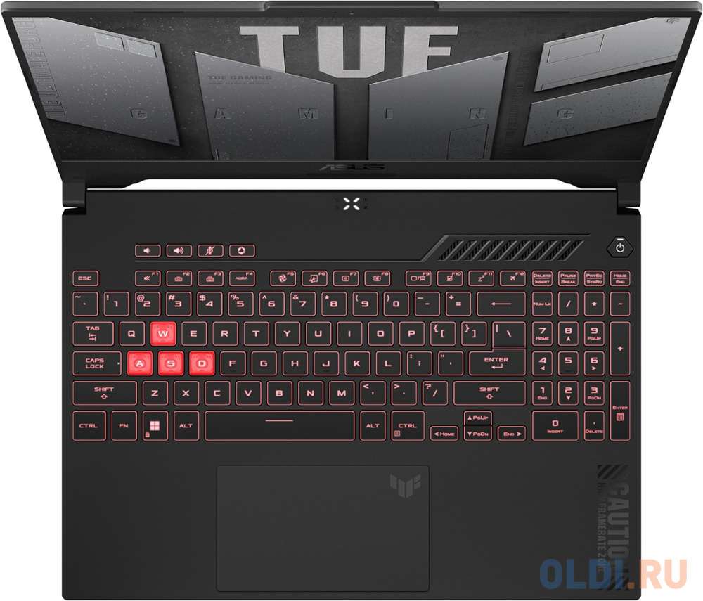 Ноутбук Asus TUF Gaming A15 FA507NV-LP058W Ryzen 7 7735HS 16Gb SSD512Gb NVIDIA GeForce RTX4060 8Gb 15.6" IPS FHD (1920x1080) Windows 11 Home grey в Москвe