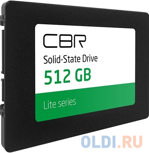 CBR SSD-512GB-2.5-LT22, Внутренний SSD-накопитель, серия "Lite", 512 GB, 2.5", SATA III 6 Gbit/s, SM2259XT, 3D TLC NAND, R/W speed up t