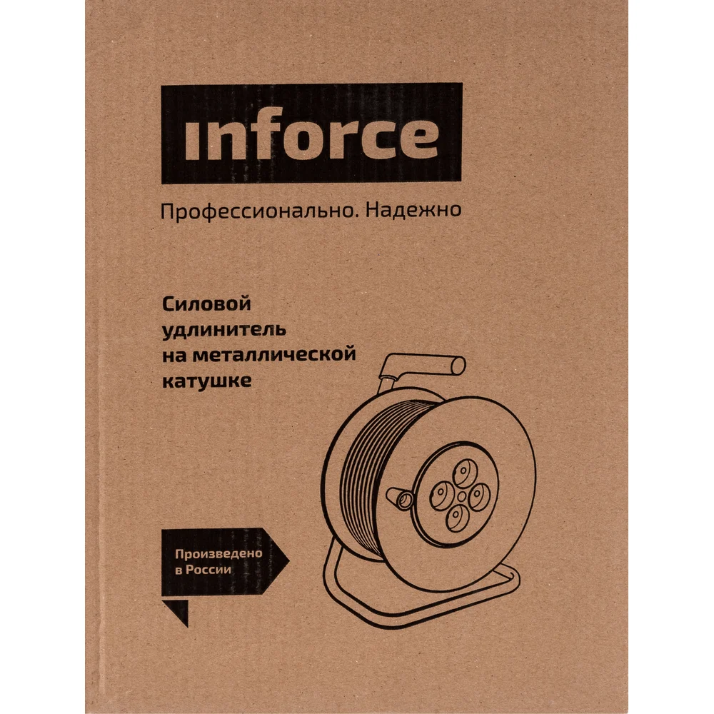 Силовой удлинитель на катушке Inforce