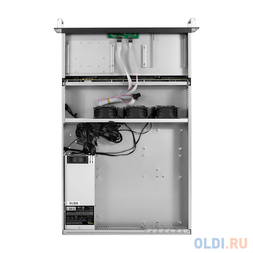 Серверный корпус ExeGate Pro 2U660-HS08 <RM 19", высота 2U, глубина 660, БП 2U-920ADS, 8xHotSwap, USB>