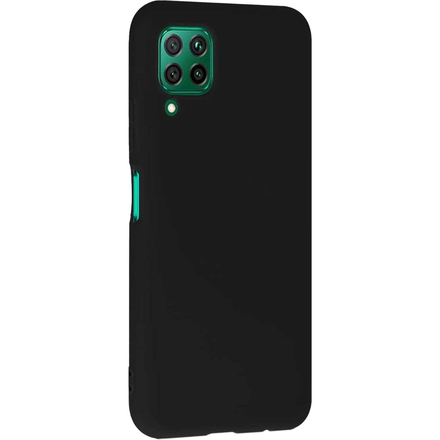 Чехол Brosco для Huawei P40 Lite TPU Matte Black HW-P40L-COLOURFUL-BLACK в Москвe