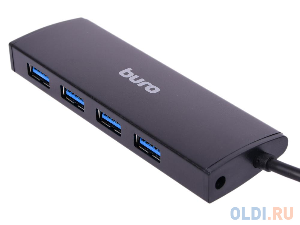 Концентратор USB 3.0 BURO BU-HUB4-0.5-U3.0 4 х USB 3.0 черный