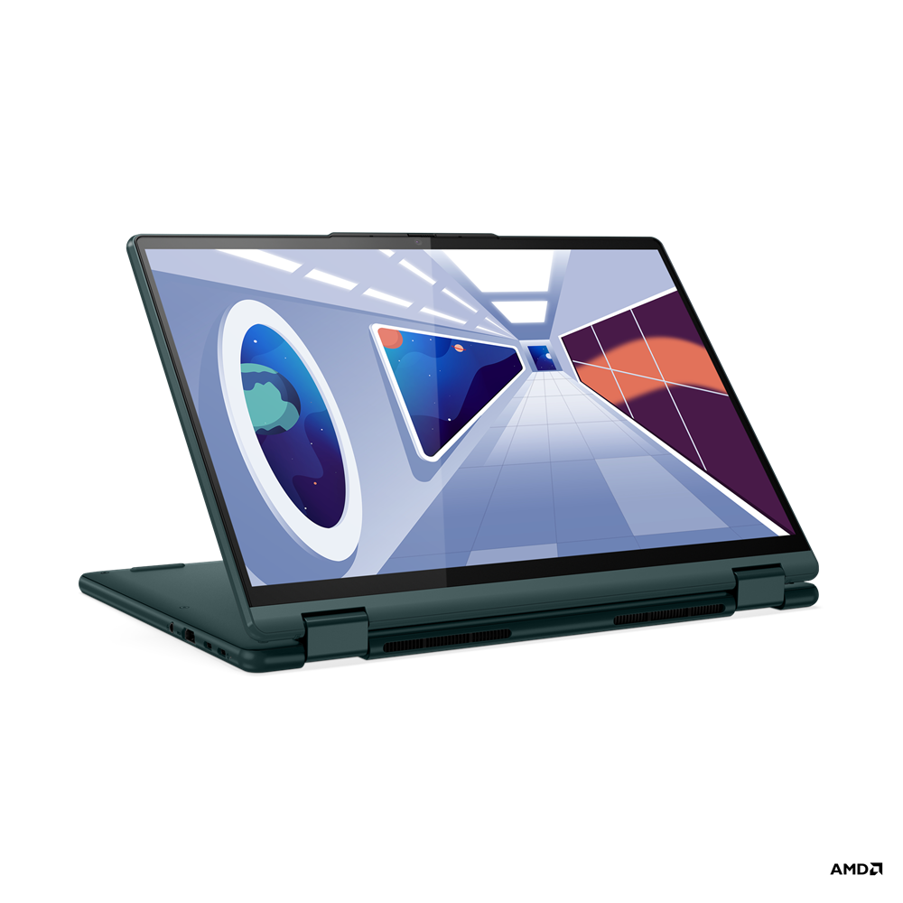 Ноутбук Lenovo Yoga 6 13ABR8 13.3" IPS 1920x1200 Touch, AMD Ryzen 5 7530U 2 ГГц, 16Gb RAM, 512Gb SSD, W11, темно-зеленый (83B2007XRK)