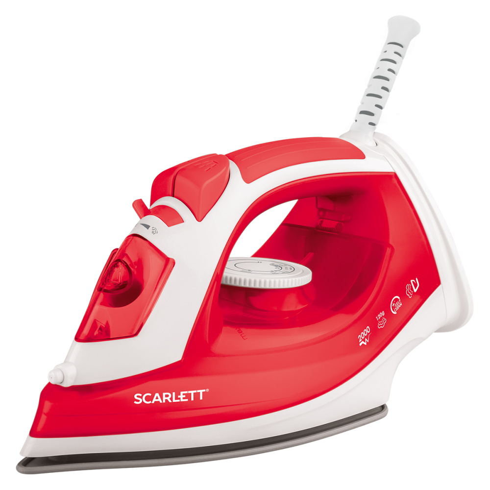 Утюг Scarlett SC-SI30P15 2 кВт, длина шнура 1.7 м, красный (SC-SI30P15)
