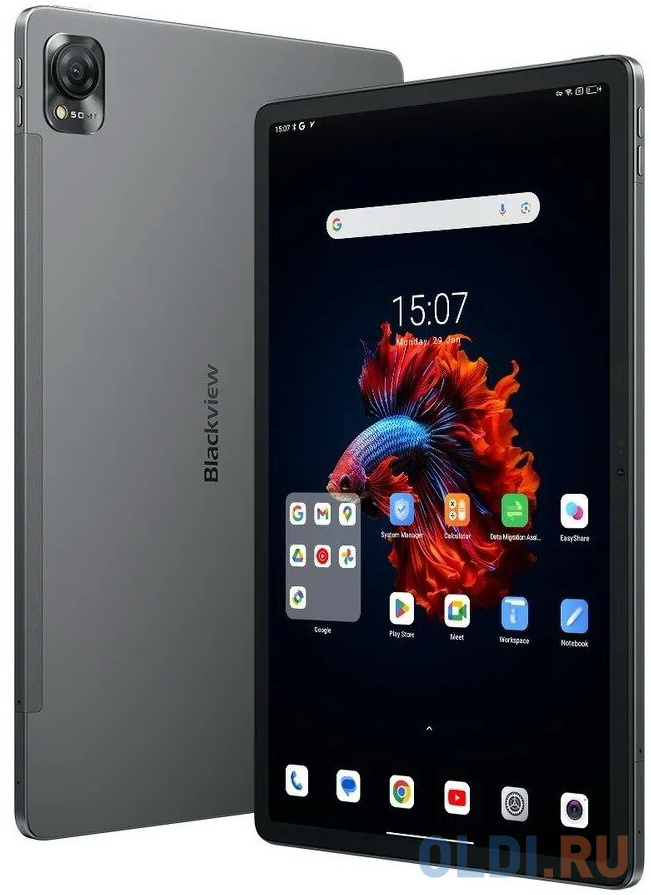 Планшет Blackview MEGA 1 11.5" 1200x2000, MT8781, 8-ядерный, 8GB, 256GB, WI-FI, LTE, Android 13, серый