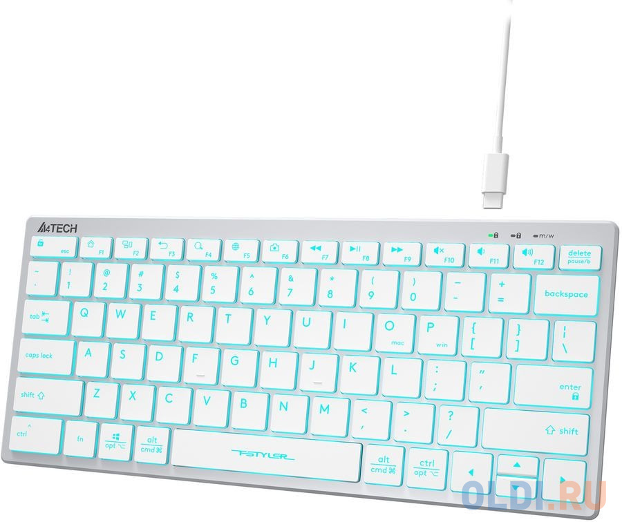 Клавиатура A4TECH FX61 White USB в Москвe