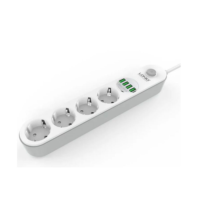 Сетевой фильтр Ldnio SE4432 4 Sockets 4xUSB 2500W 2m White-Grey LD_D0423 в Москвe