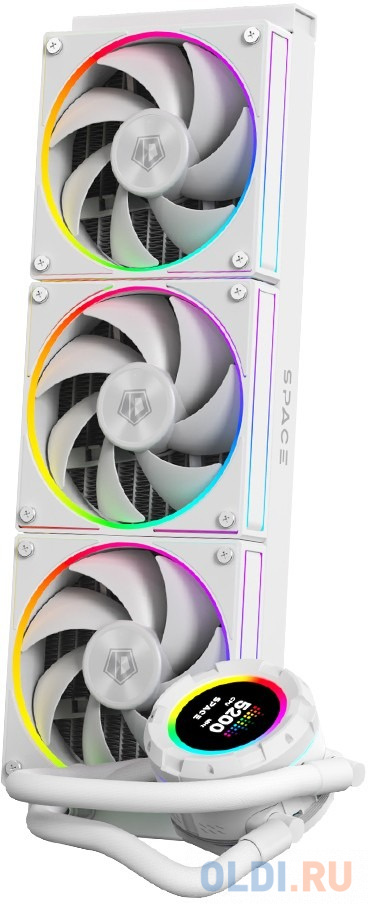 Система водяного охлаждения ID-Cooling SL360 WHITE Soc-AM5/AM4/1151/1200/2066/1700 4-pin 14-30dB Al+Cu 350W LED Ret