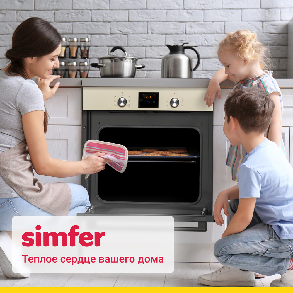 Электрический духовой шкаф Simfer B6ER56070, 7 режимов работы, конвекция, гриль в Москвe