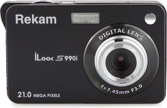 Фотоаппарат Rekam iLook S990i черный 21Mpix 3" 720p SDHC/MMC CMOS IS el/Li-Ion