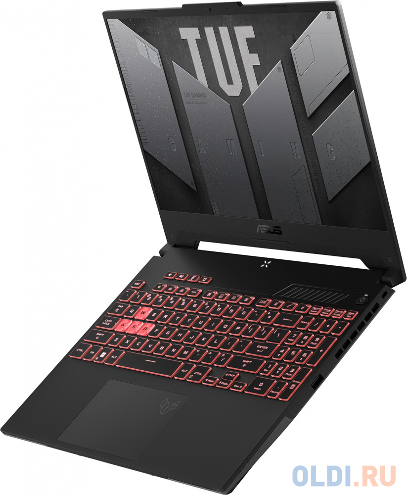 Ноутбук Asus TUF Gaming A15 FA507XI-HQ066 Ryzen 9 7940HS 16Gb SSD512Gb NVIDIA GeForce RTX4070 8Gb 15.6" IPS WQHD (2560x1440) noOS grey WiFi BT Ca