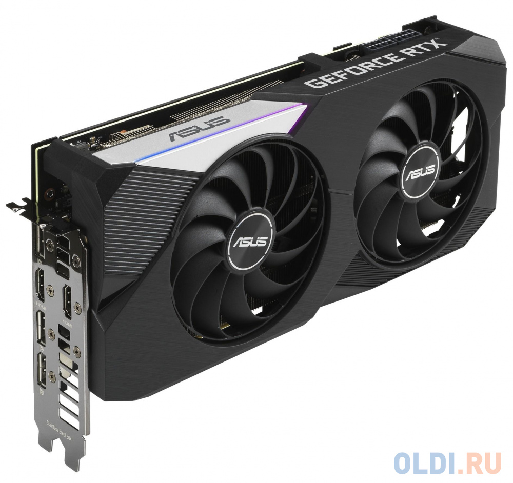 Видеокарта ASUS nVidia GeForce RTX 3070 Dual V2 LHR 8192Mb DUAL-RTX3070-8G-V2