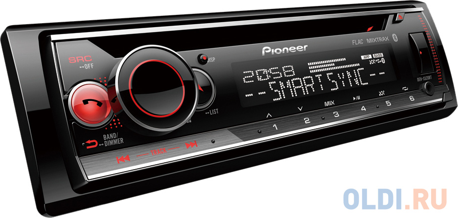 Автомагнитола CD Pioneer DEH-S520BT 1DIN 4x50Вт