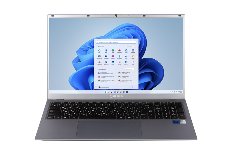 Ноутбук IRBIS 17.3" IPS 1920x1080, Intel Core i5 1235U 1.3 ГГц, 8Gb RAM, 256Gb SSD, W11Pro, серый (17NBP4504)
