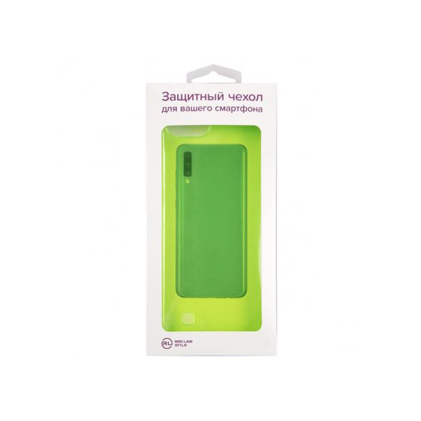 Чехол накладка силикон iBox Crystal для Samsung Galaxy A22 (неоновый зеленый)