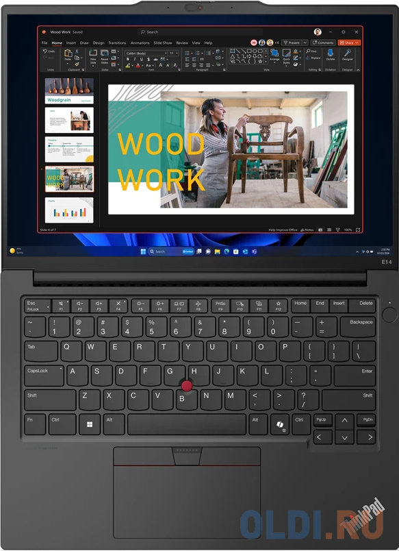 Ноутбук Lenovo ThinkPad E14 Gen6 Core Ultra 5 125U/8Gb/SSD256Gb/14.0&quot;/IPS/WUXGA/NoOs/black  (21M8CTO1WW)