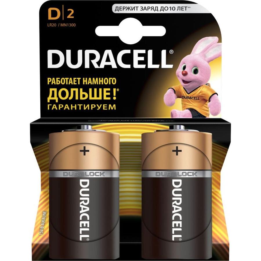 Батарейка Duracell LR20-2BL Basic D (2шт.) в Москвe